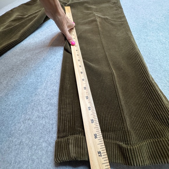 Corduroy Hunting Pants Leather Trim Upland Trousers Grandpacore Vintage Orvis 36 - Picture 7 of 9